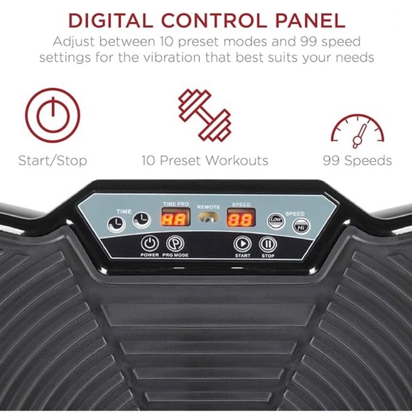 Best Choice Products Vibration Plate Exercise Machine Full Body Fitness Platform - Picture 2 of 4